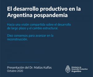 El desarrollo productivo en la Argentina pospandemia