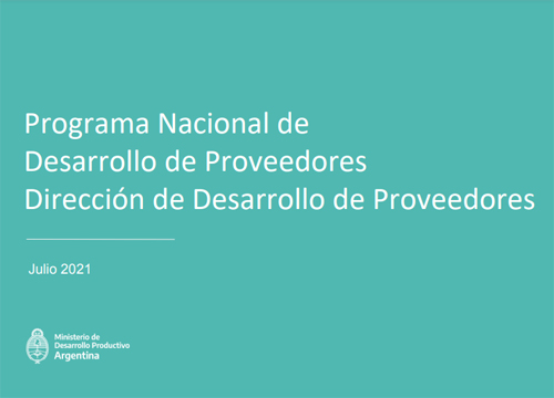 Programa Nacional de Desarrollo de Proveedores PRODEPRO – Edición 2021.