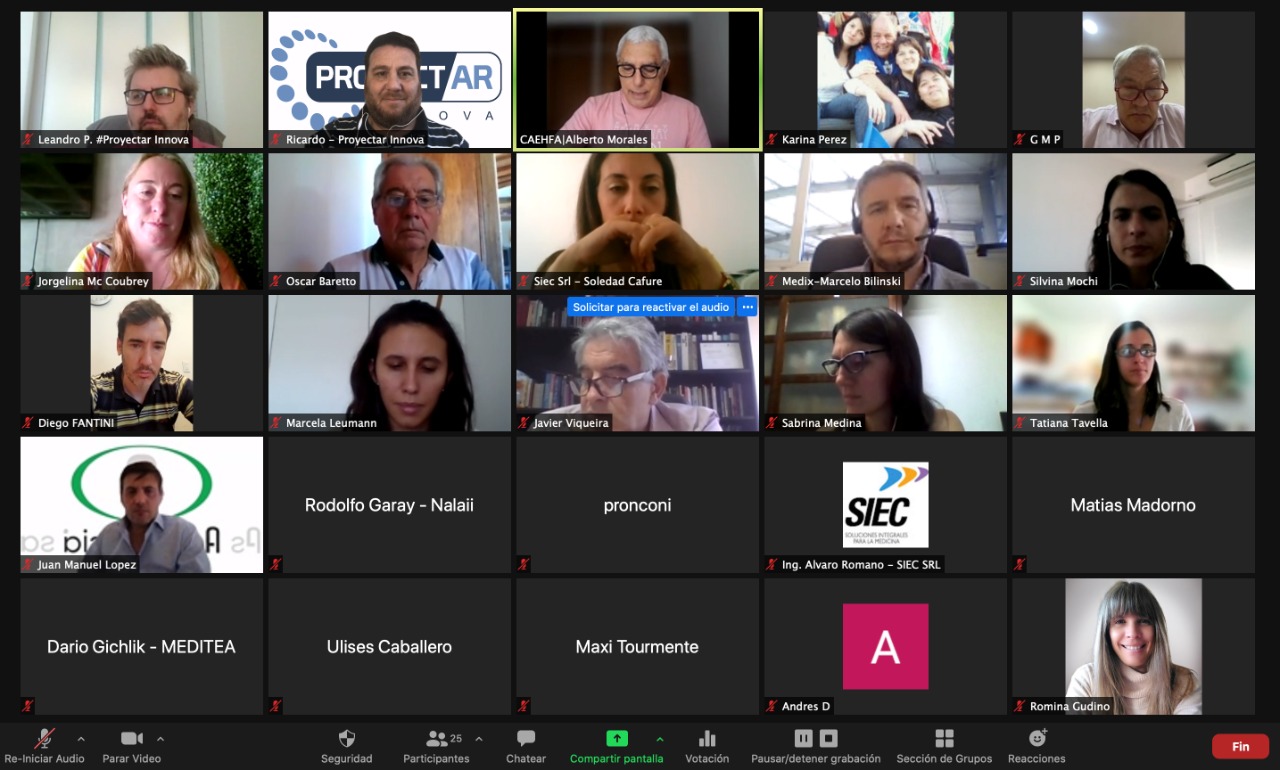 CAEHFA inició su Proyecto «Fortalecimiento institucional para el aumento de la competitividad internacional del Sector de Equipamiento Médico»