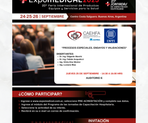 Agenda #Expomedical2025.  CAEHFA – INTI